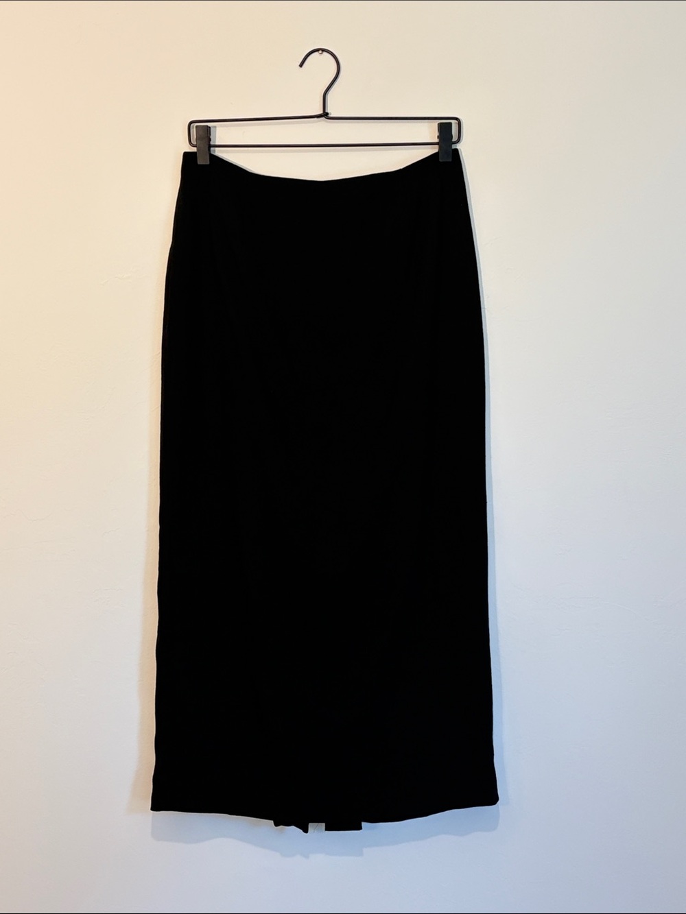 Valerie Stevens Black Maxi Straight Skirt